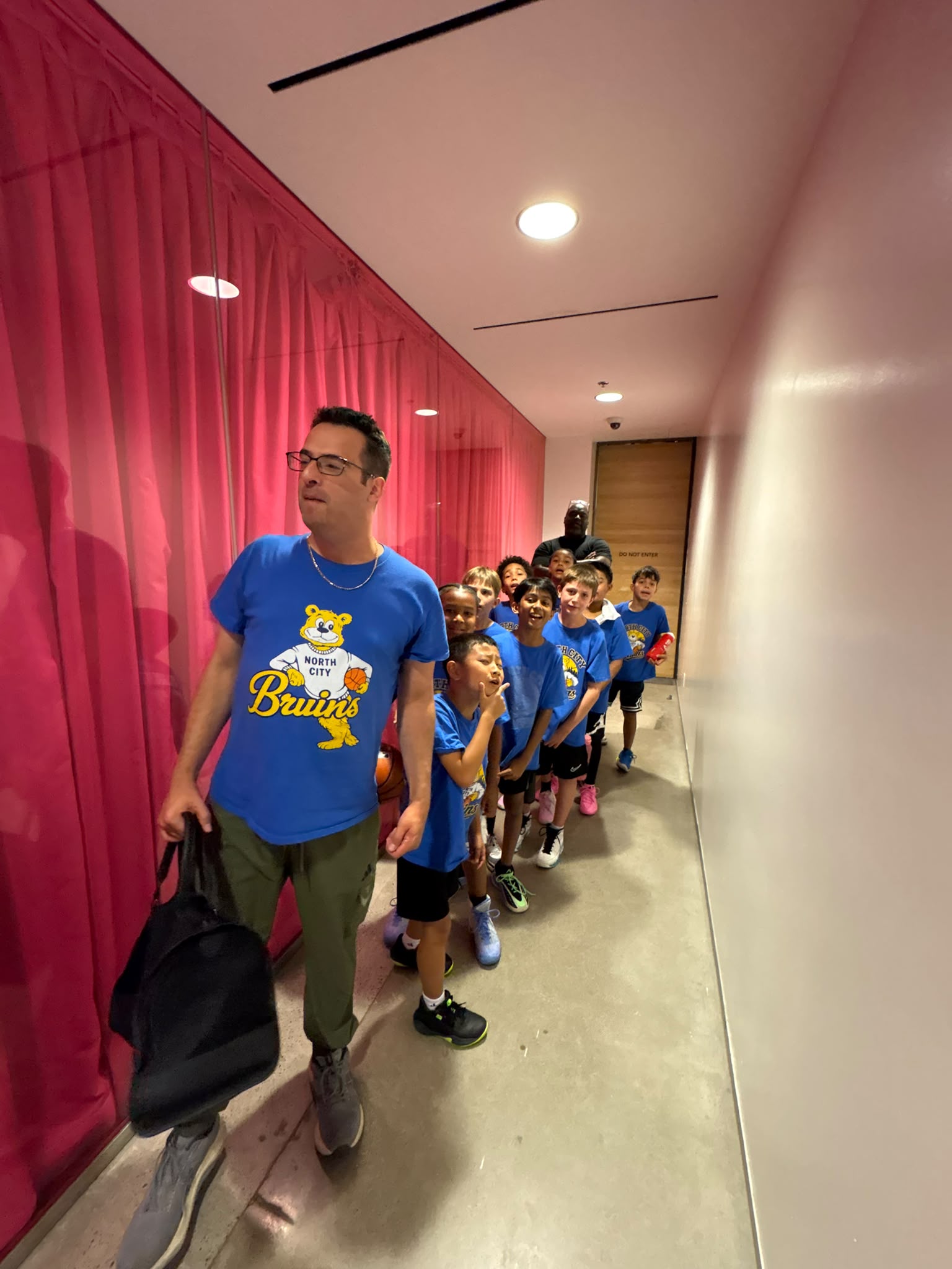 North City Bruins players walking together during their summer tournament